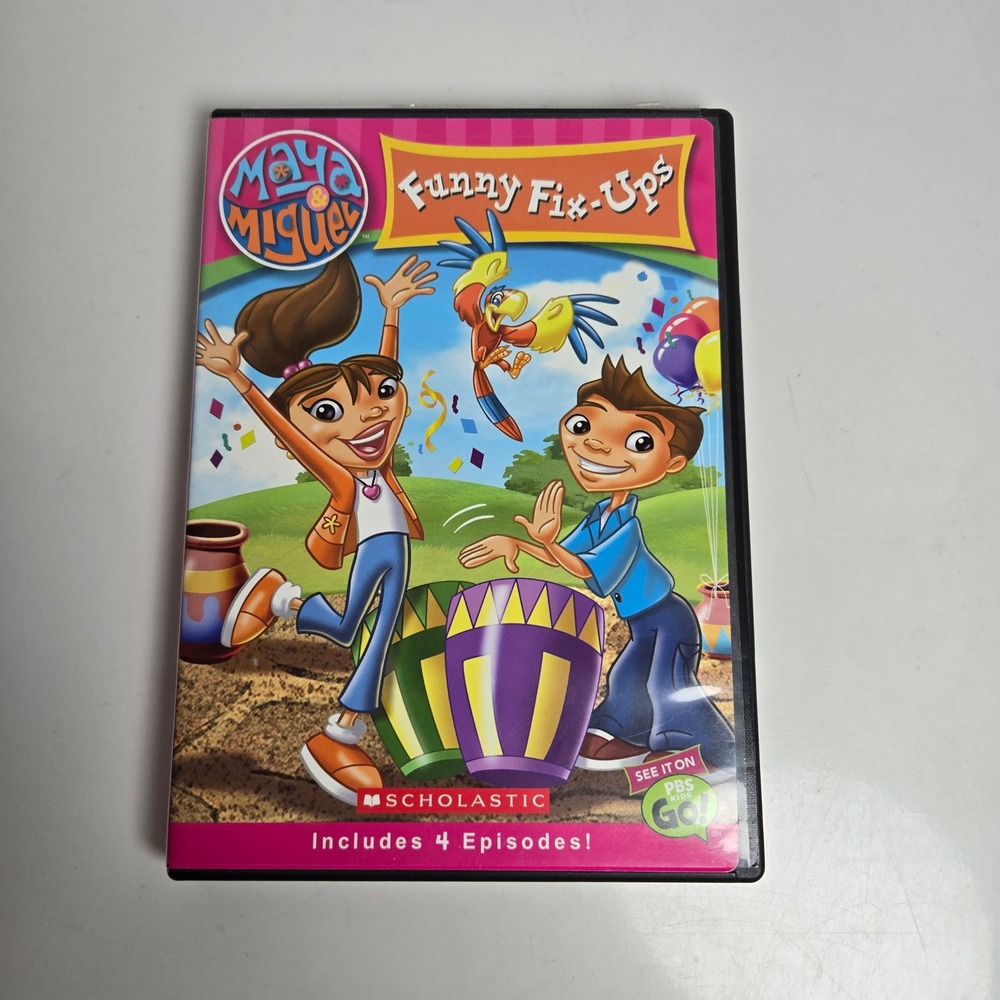 Maya & Miguel Funny Fix-Ups PBS Kids Scholastic DVD Partially Sealed Like New